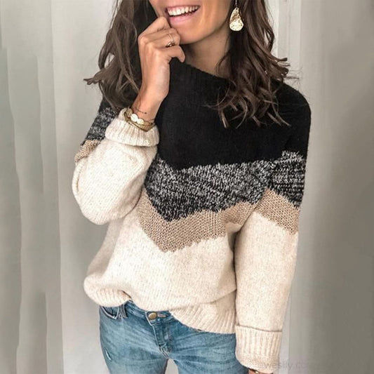 Pilar® | Schwarzer Pullover mit langen ärmeln