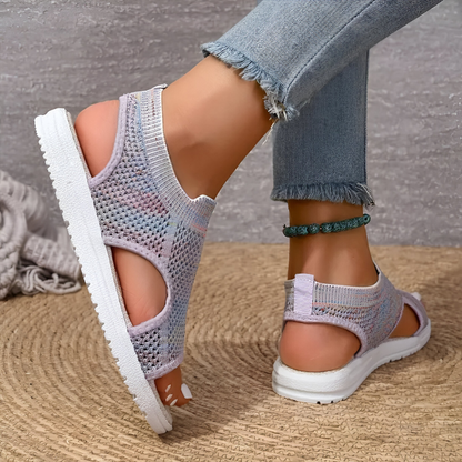 Athena® | Bunte gestrickte Stretch-Mesh-Sandalen