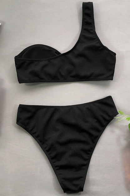 Alba® | Bikini mit einem Träger und hoher Taille