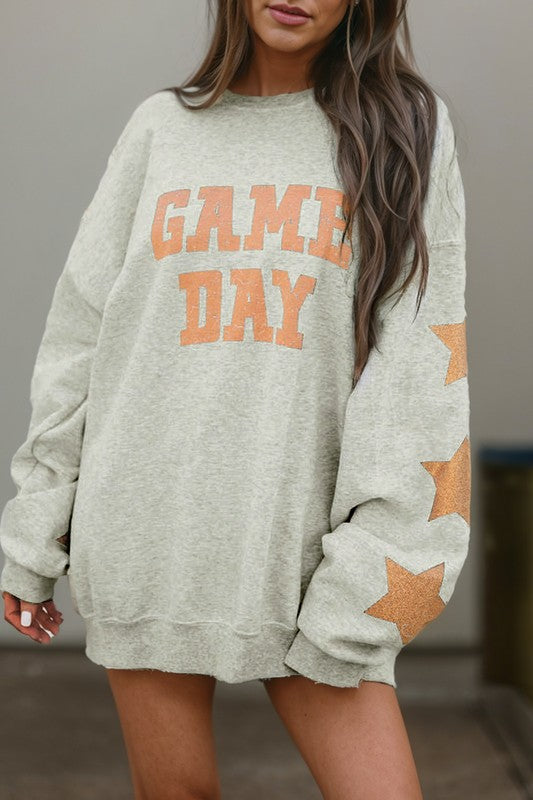 Paula® | Schwarzes Sweatshirt mit Game Day-Grafik