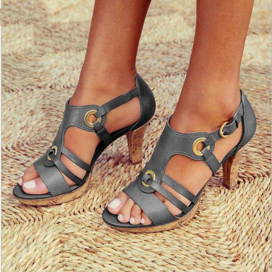 Silvia® | Bequeme Sandalen mit hohem Absatz