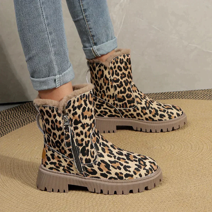 Yessica® | Stiefeletten mit Leopardenmuster für Damen