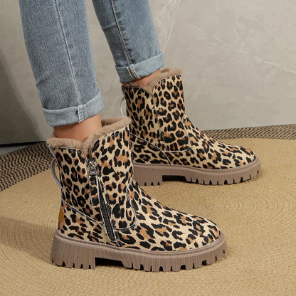 Yessica® | Stiefeletten mit Leopardenmuster für Damen