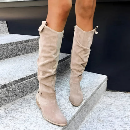 Wendelina® | Elegante Hohe Stiefel mit Reißverschluss