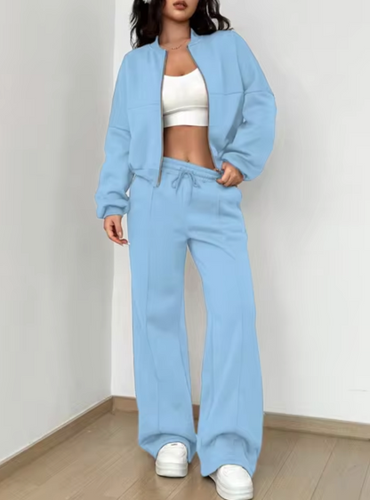 Zulema® | Set aus Joggingjacke und Hose mit Reißverschluss