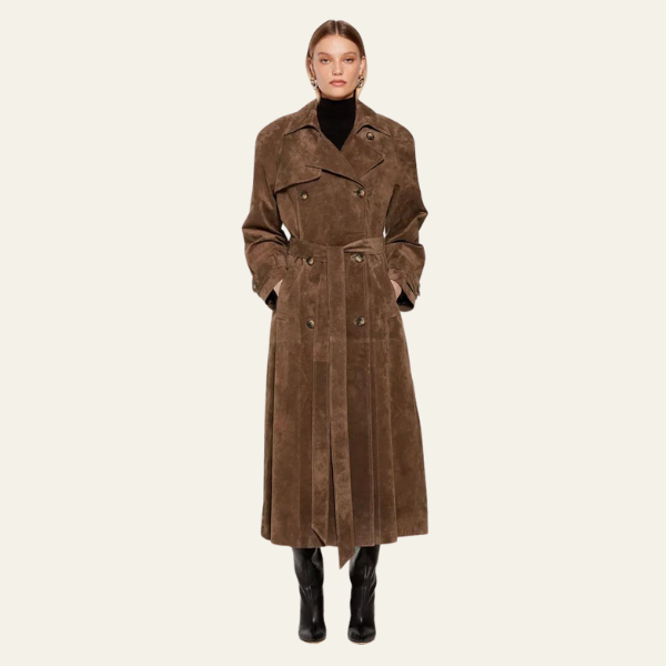 Pilar® | Wildleder-Trenchcoat