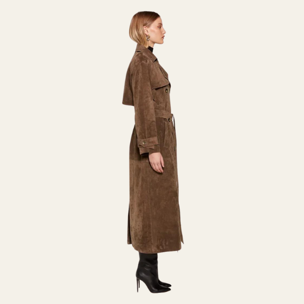 Pilar® | Wildleder-Trenchcoat