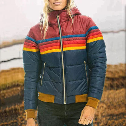 Tamara® | Retro Parka mit Kunstfellkapuze für Damen