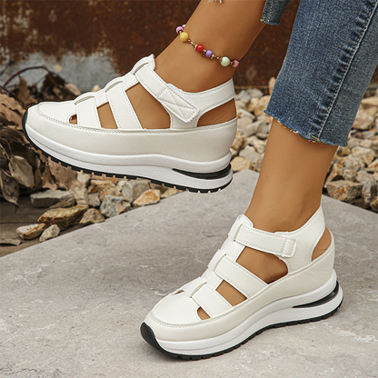 Renata® | Orthopädische Sneaker-Sandalen aus pflanzlichem Leder