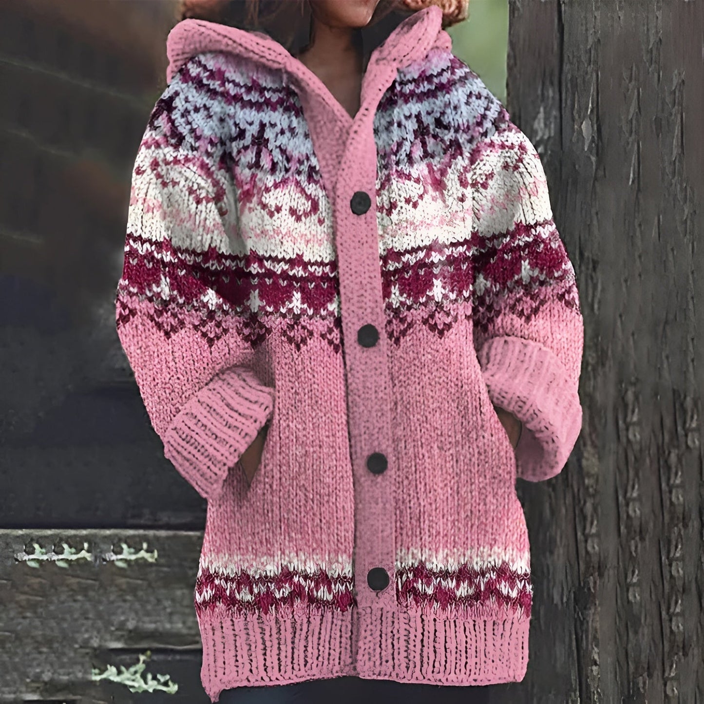 Paz® | Strickjacke aus gestrickter Wolle