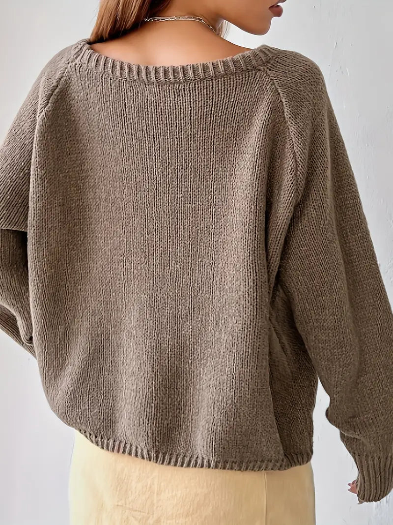 Zaida® | Schulterfreier Strickpullover