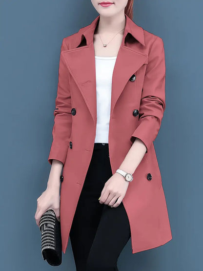 Xanthe® | Lässiger Trenchcoat Mit Doppelter Knopfleiste