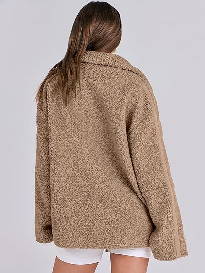 Verónica® | Elegante oversized warme Jacke für Frauen