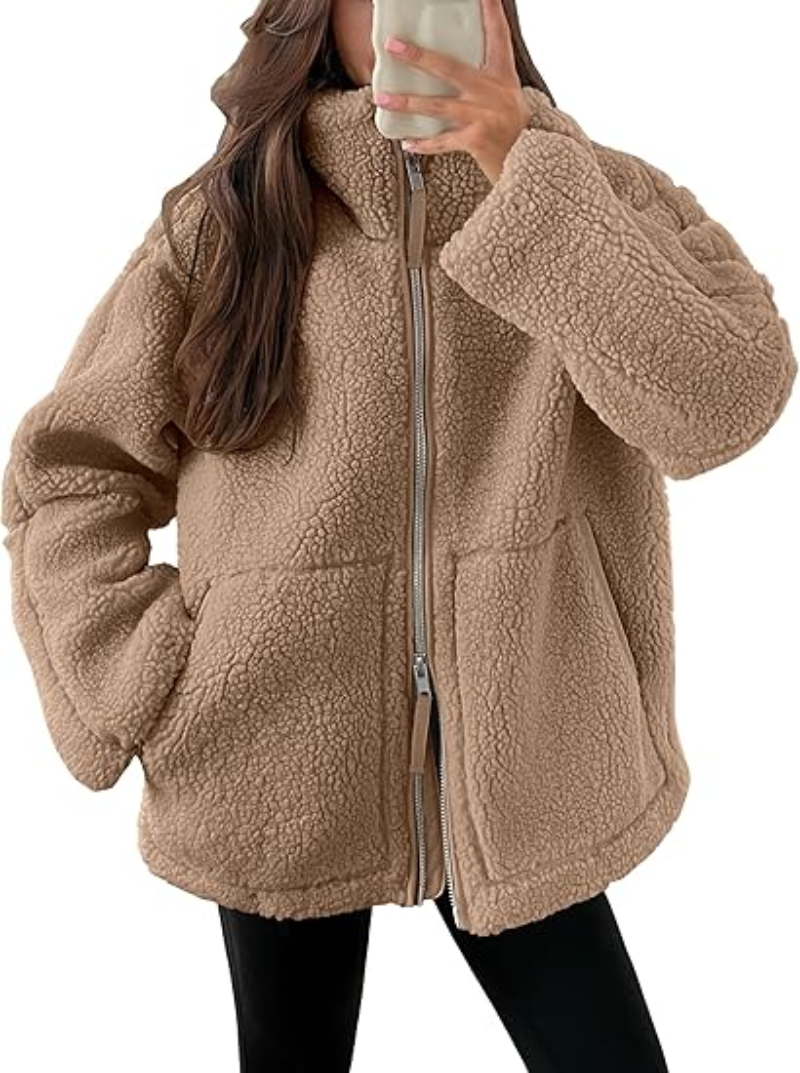 Verónica® | Elegante oversized warme Jacke für Frauen