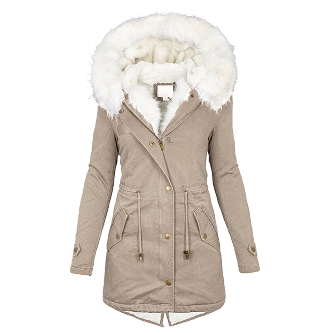 Wren® | Winterjoy Elegante Winterjacke Mit Kapuze Und Knopfdetail