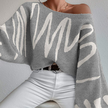 Waleska® | Oversized Strickpullover mit Wellenmuster