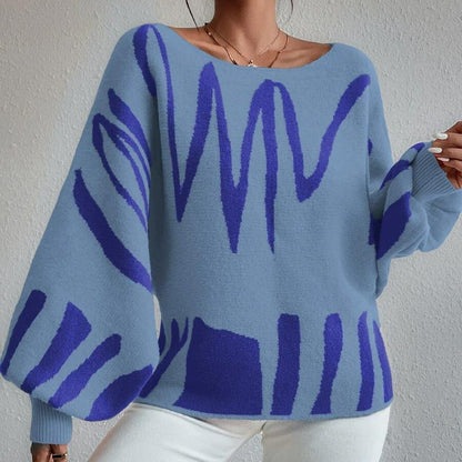 Waleska® | Oversized Strickpullover mit Wellenmuster