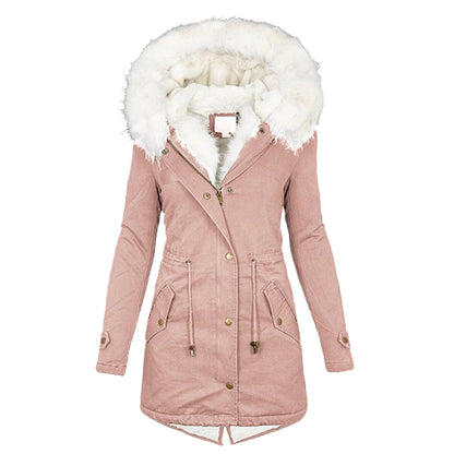 Wren® | Winterjoy Elegante Winterjacke Mit Kapuze Und Knopfdetail