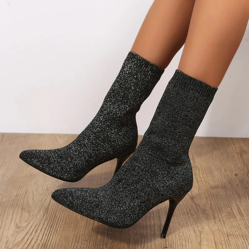 Perla® | Sexy High Heel Sockstiefel