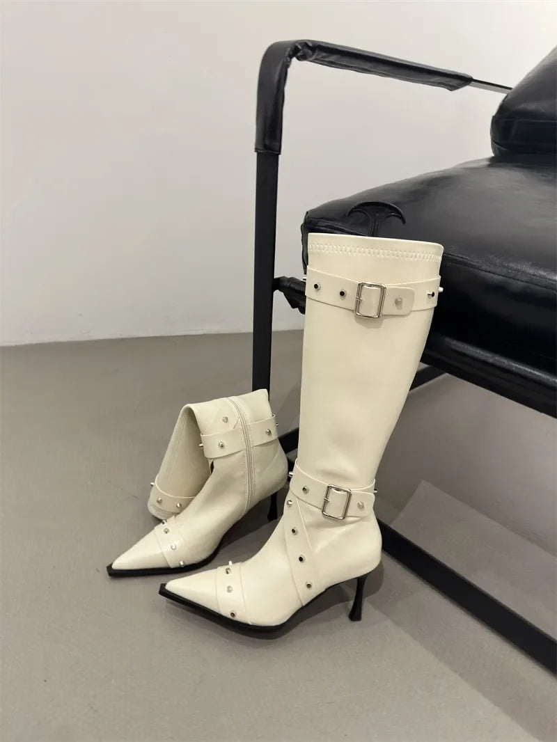 Paula® | Neue Stil High Heel Damenstiefel