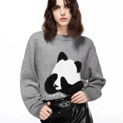 Olivia® | Gemütlicher Panda-Pullover für Damen