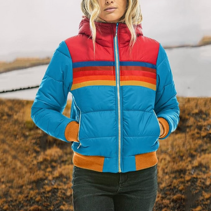 Tamara® | Retro Parka mit Kunstfellkapuze für Damen