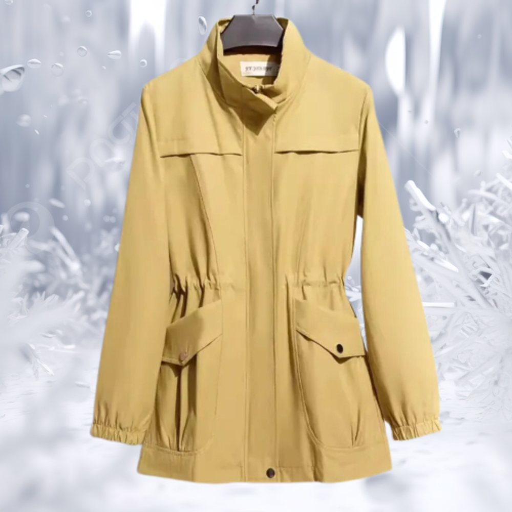 Zara® | Eleganter Wintermantel mit Stehkragen und schmaler Taille für Damen