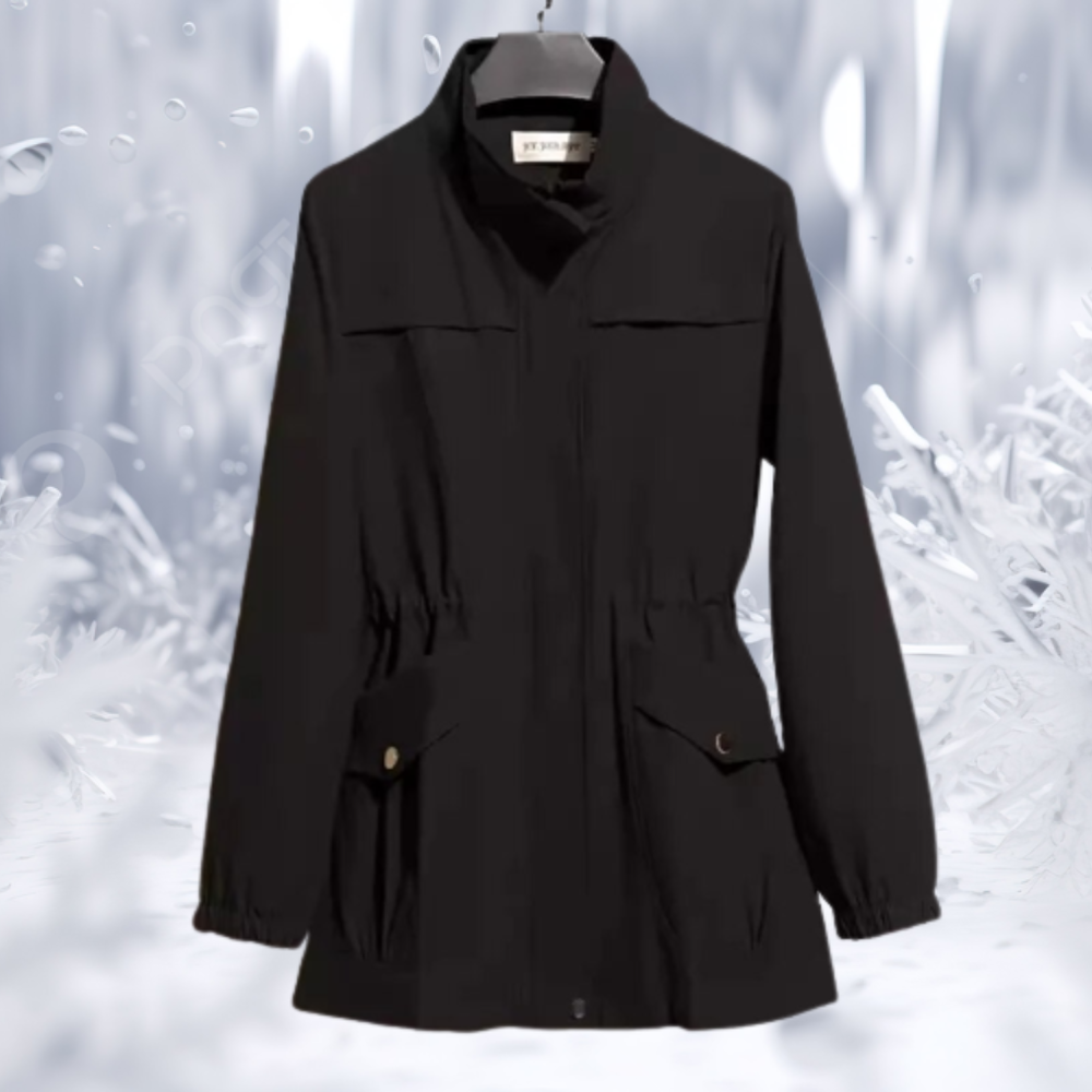 Zara® | Eleganter Wintermantel mit Stehkragen und schmaler Taille für Damen