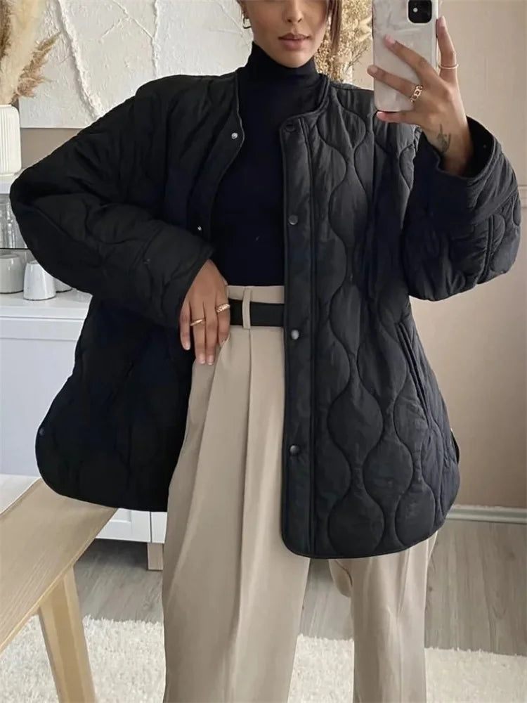 Yvette® | Oversize Steppjacke Mit Taschen