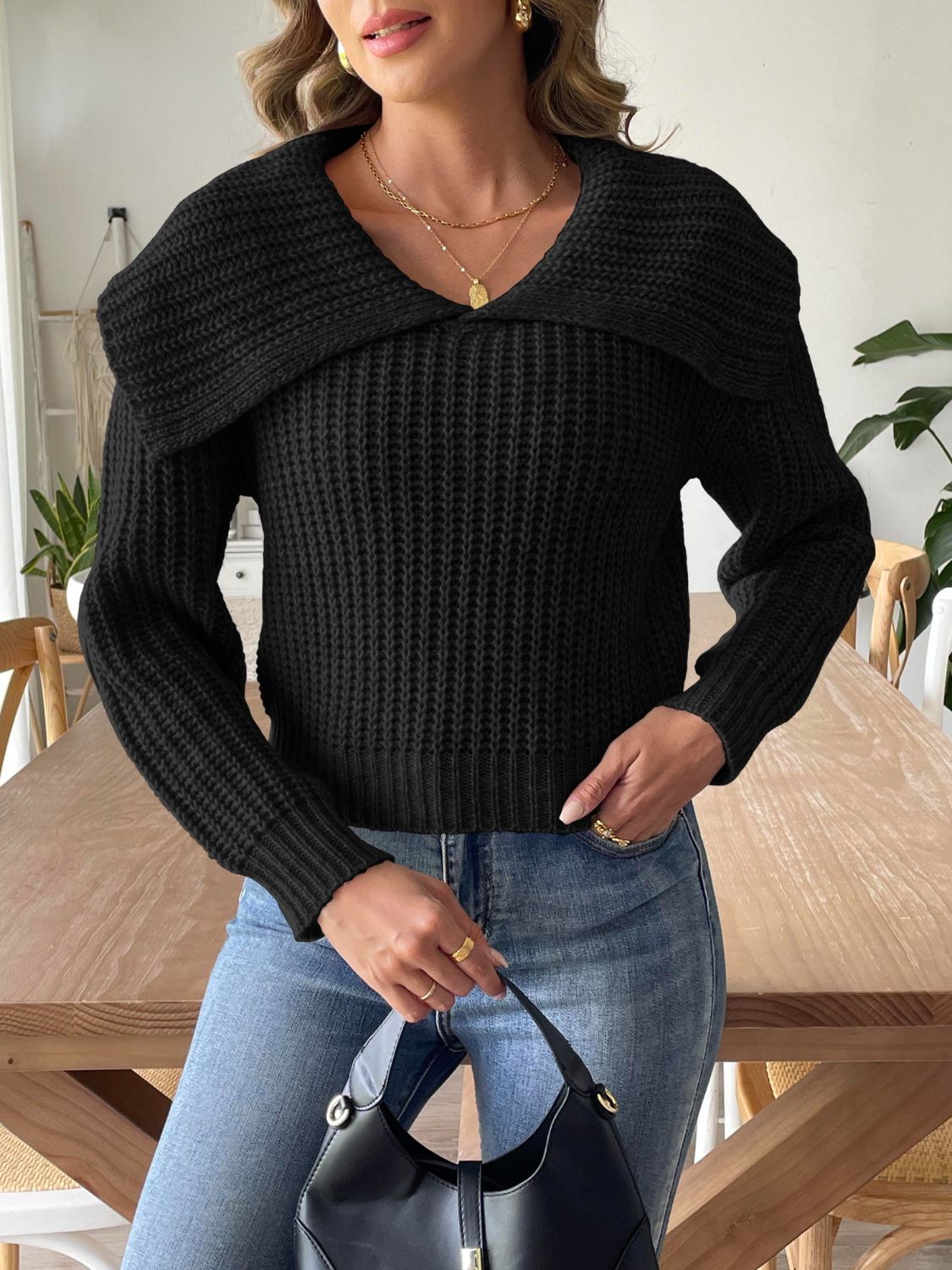 Olga® | Langarmpullover mit Zopfmuster