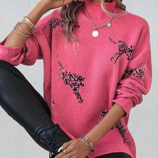 Ramona® | rosa langärmeliger Pullover