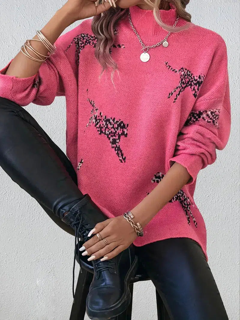 Ramona® | rosa langärmeliger Pullover