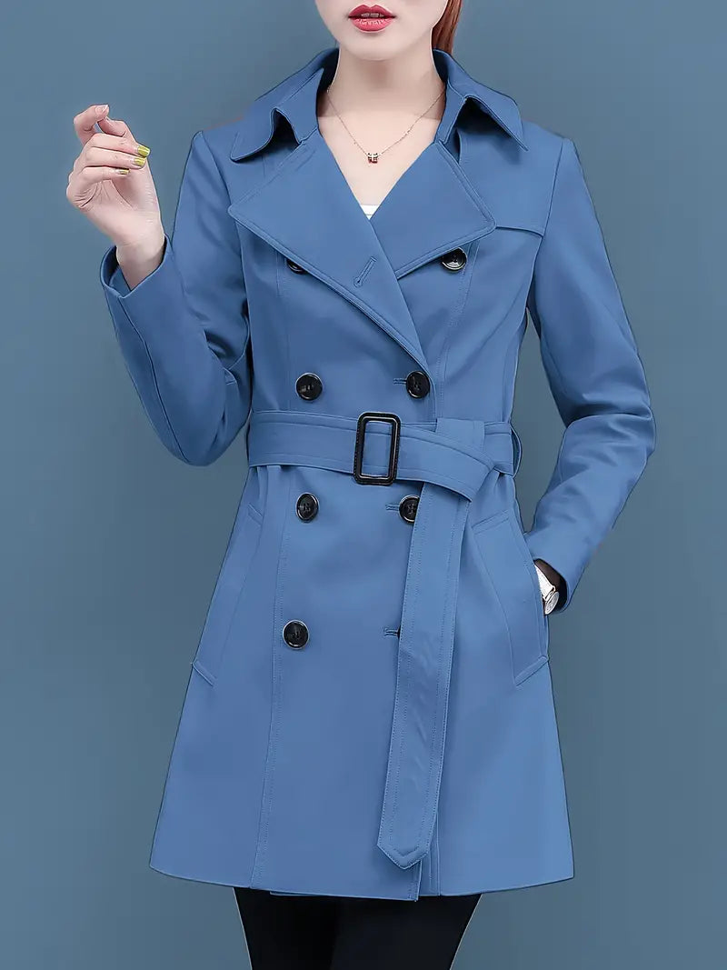 Xanthe® | Lässiger Trenchcoat Mit Doppelter Knopfleiste