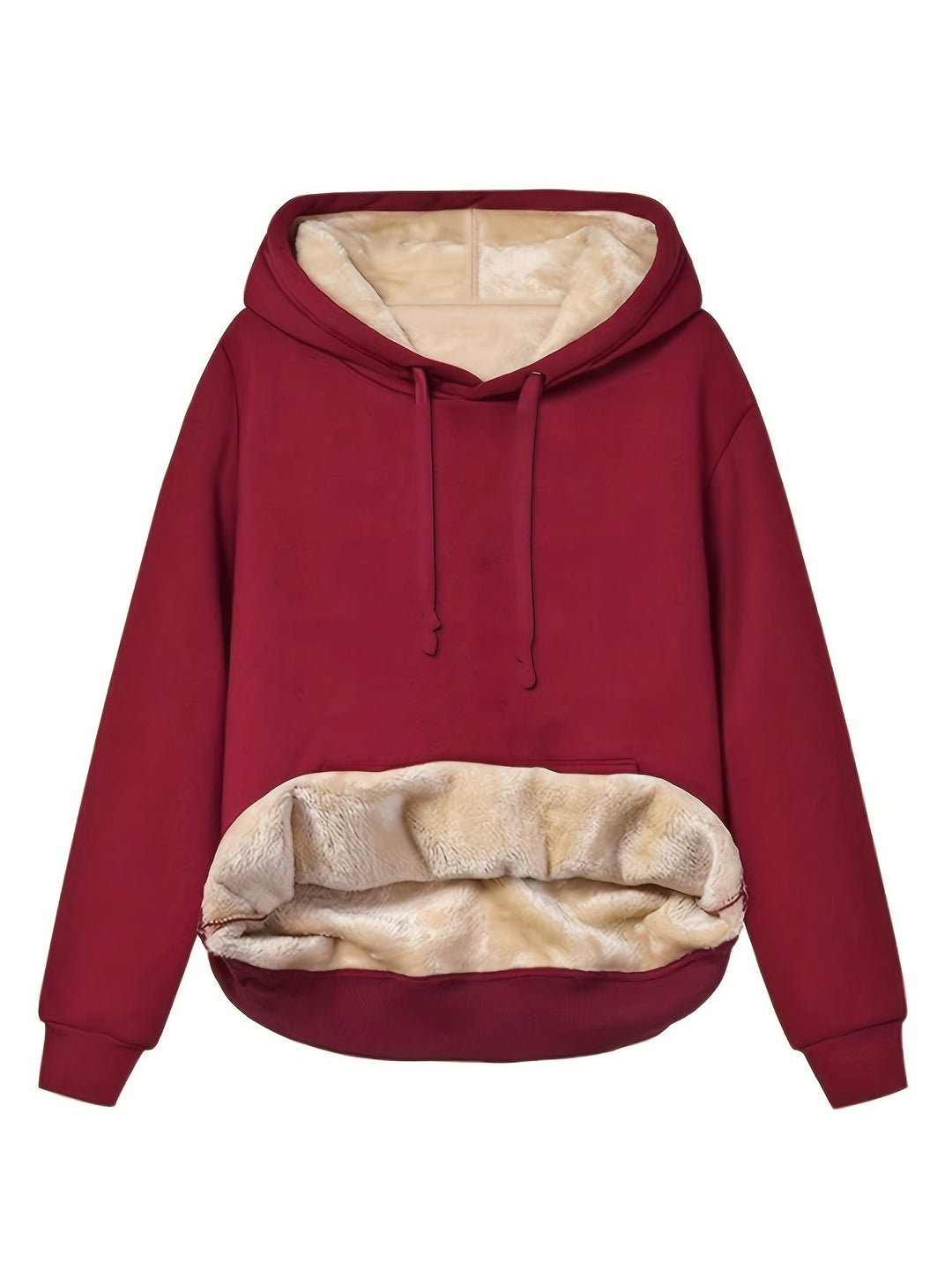 Paula® | Bequemer warmer Fleecepullover mit Kapuze