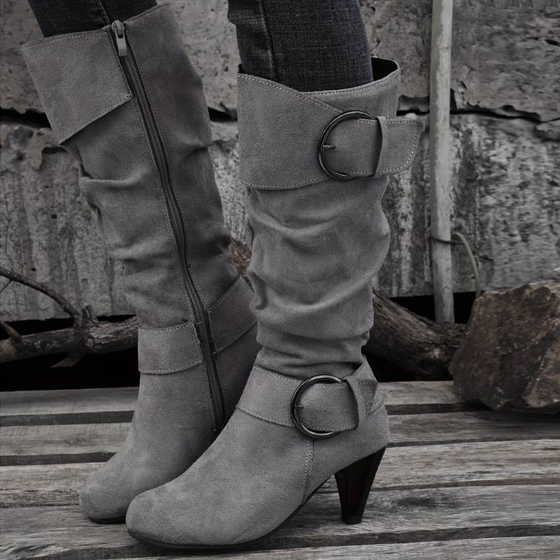 Britta® | Wildlederstiefel mit Schnalle (Neue Kollektion)