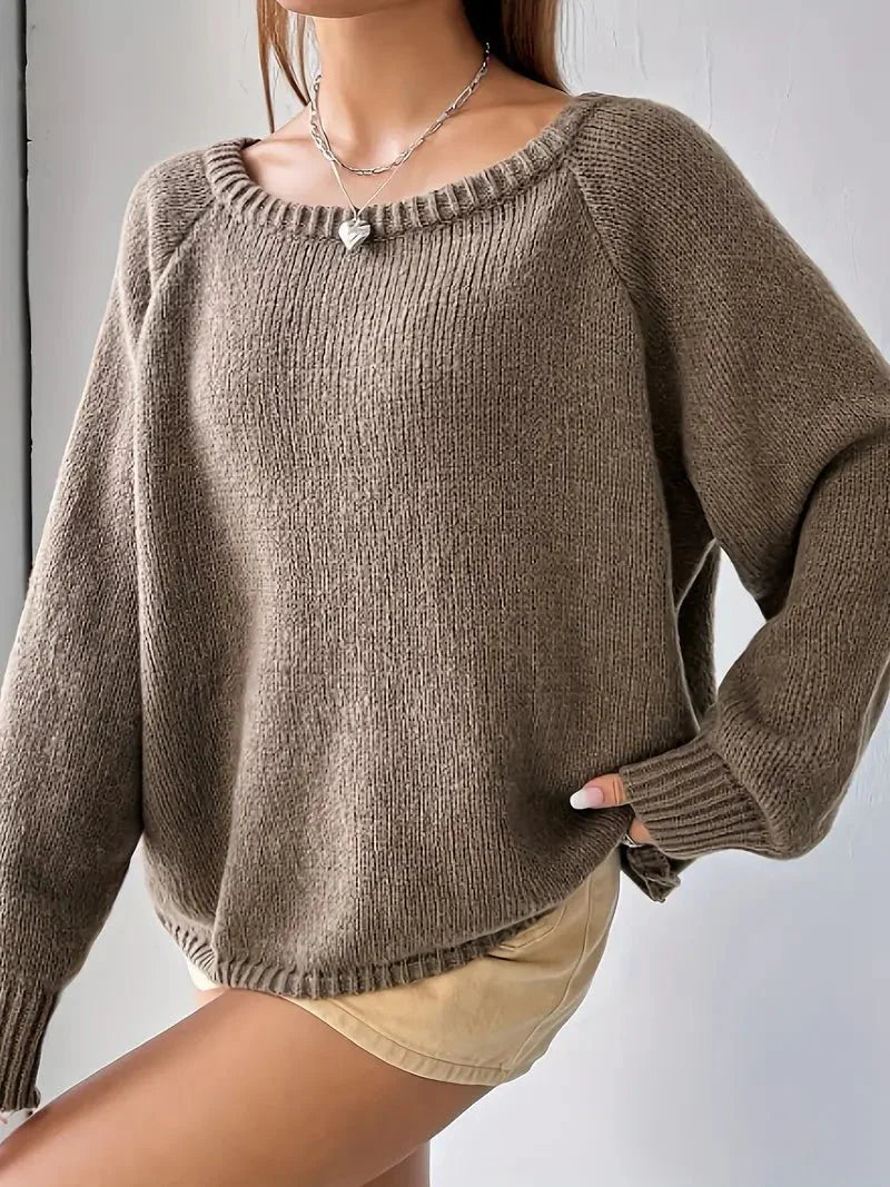 Oriana® | Schulterfreier Strickpullover