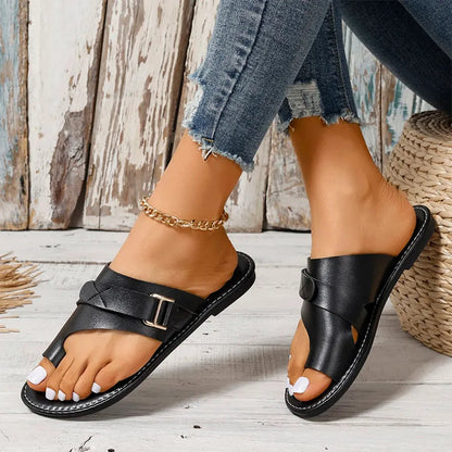 Vicki® | Luxuriöse orthopädische Ledersandalen